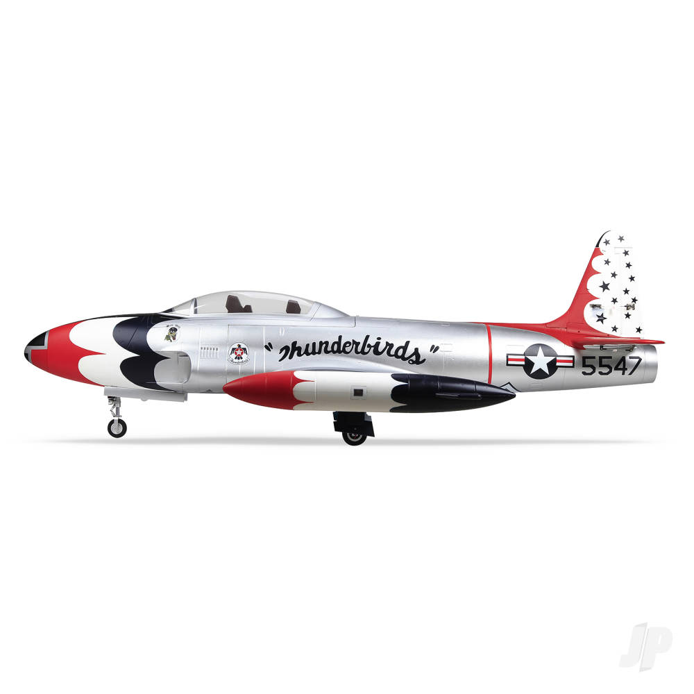 T-33 8kg Turbine Foam Jet, Thunderbirds (PNP, no turbine) XT60-6