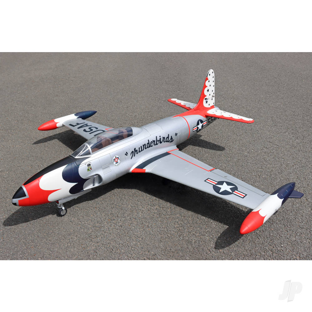 T-33 8kg Turbine Foam Jet, Thunderbirds (PNP, no turbine) XT60-13