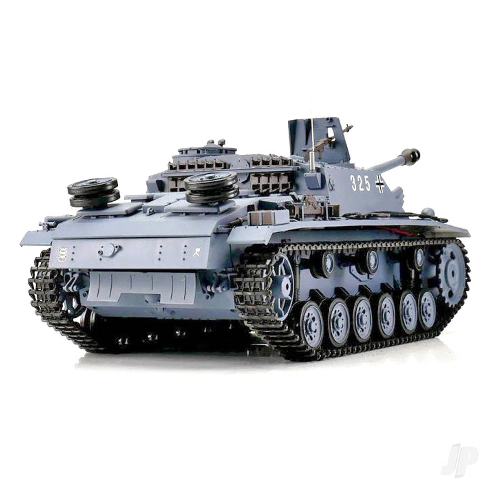Henglong 1:16 German Stug III (2.4GHz + Shooter + Smoke + Sound)-3