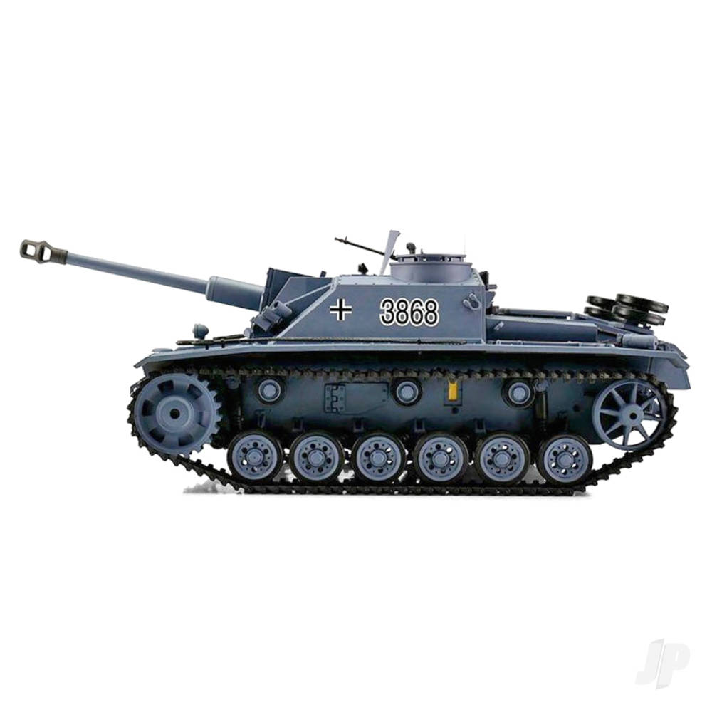 Henglong 1:16 German Stug III (2.4GHz + Shooter + Smoke + Sound)-4