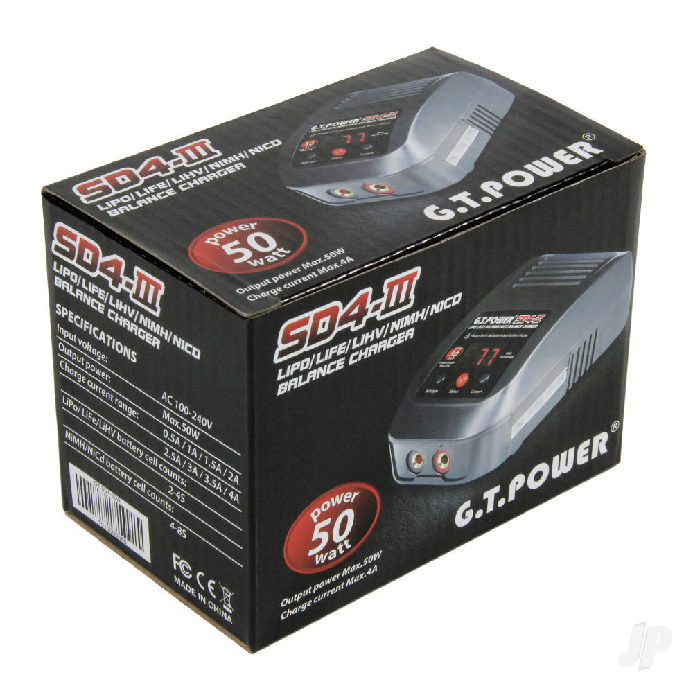 GT Power SD4 III 50W AC 4A Charger (UK)-5