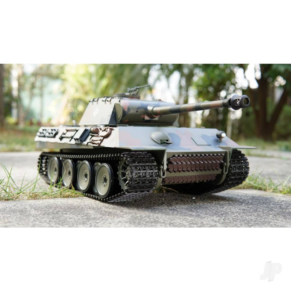 1:16 German Panther with Infrared Battle System (2.4GHz + Shooter + Smoke + Sound)-2