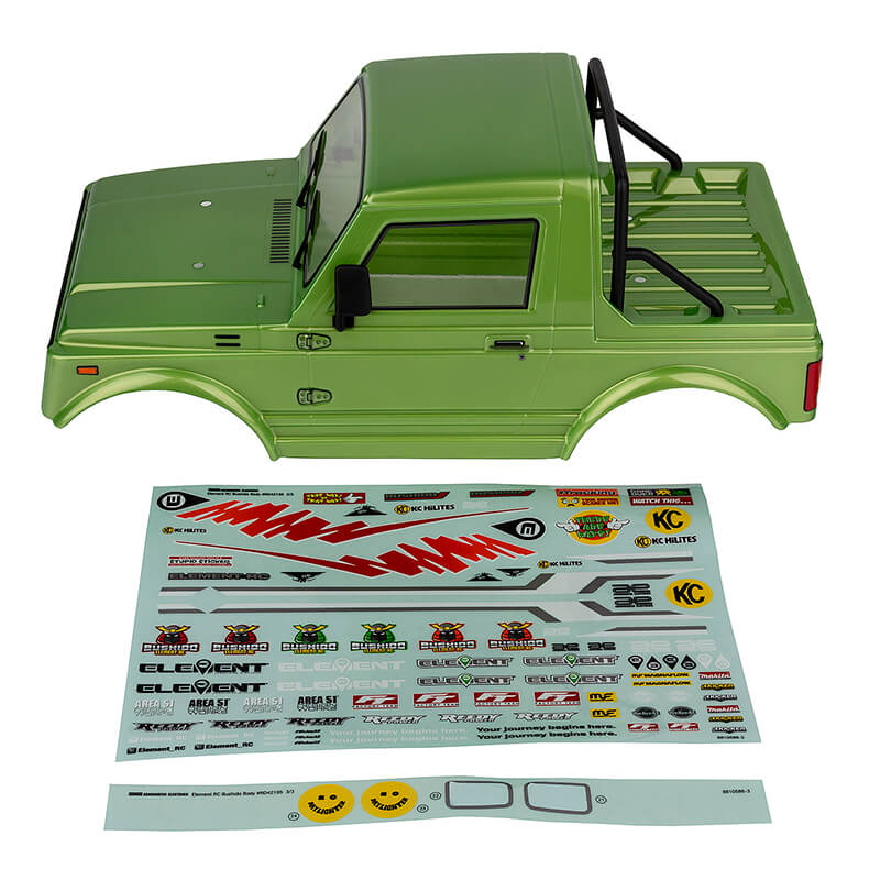 element-rc-enduro-bushido-body-set-painted-green