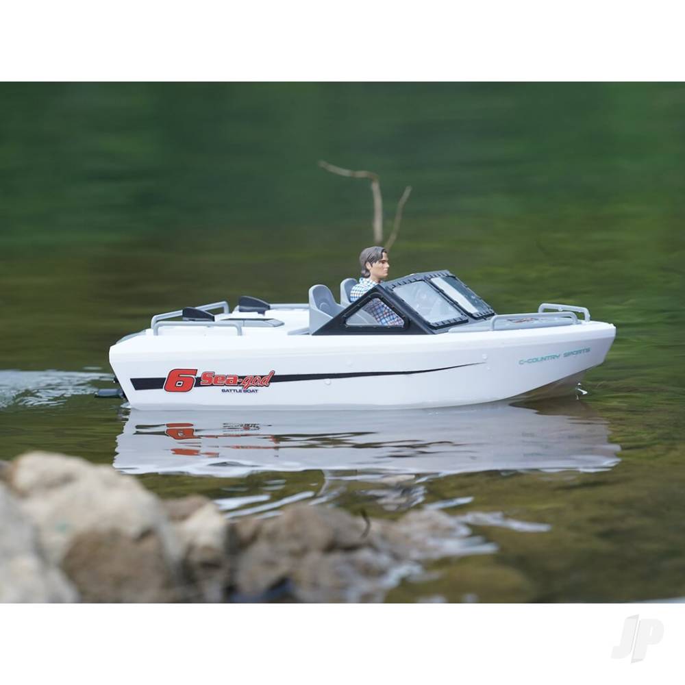 Henglong Sea-god 6 Karting Boat, RTR, Turbojet, White (245mm)-3