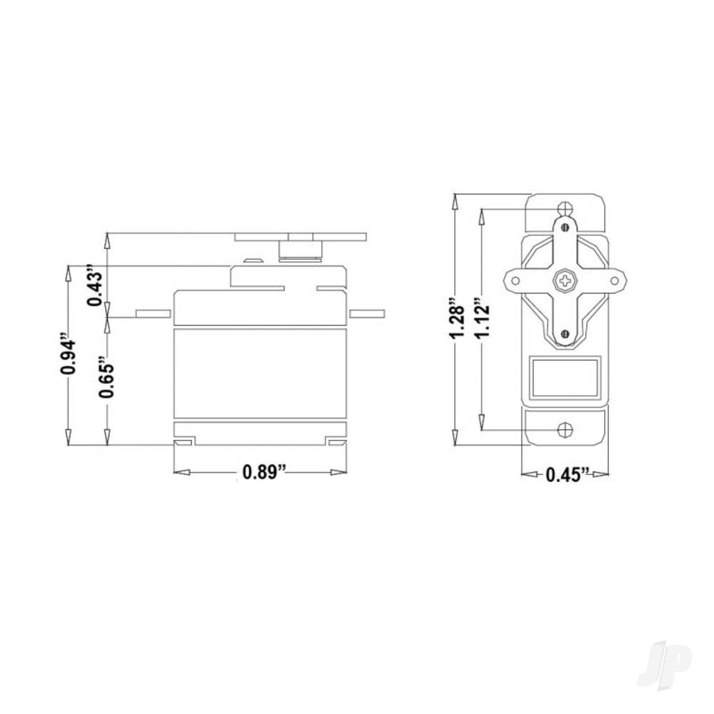 Hitec HS-5055MG Ultra Micro Digital Cored Servo 9.5g 1.6kg/0.17s 4.8V - 6.0V-8