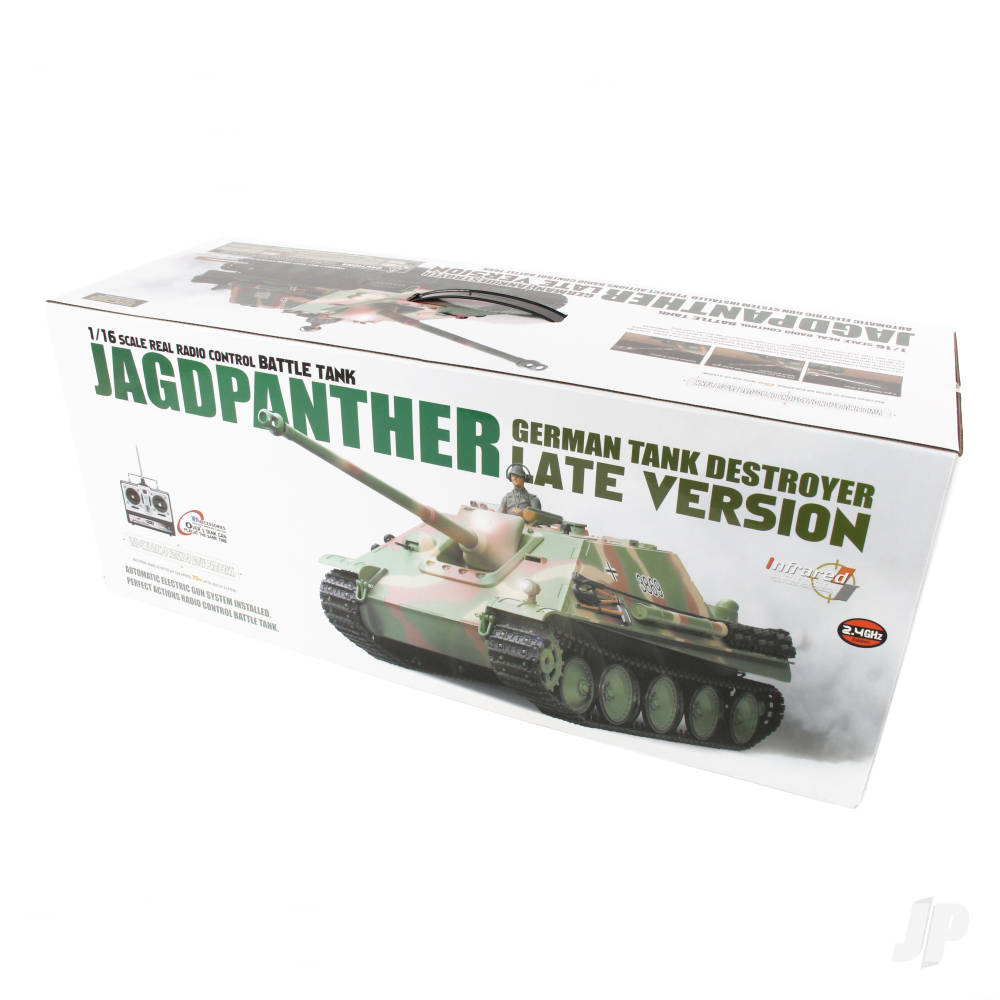 1:16 German Jagdpanther with Infrared Battle System (2.4GHz + Shooter + Smoke + Sound)-2