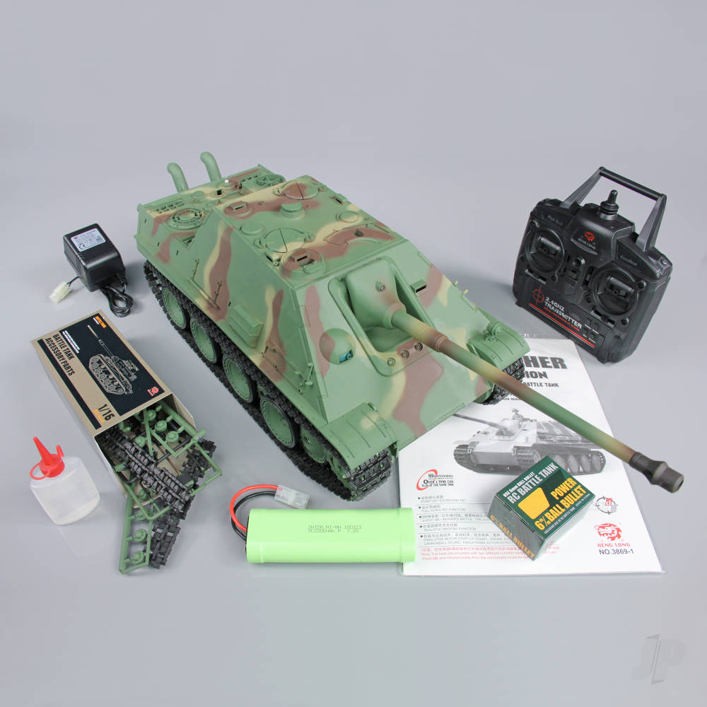 1:16 German Jagdpanther with Infrared Battle System (2.4GHz + Shooter + Smoke + Sound)-3