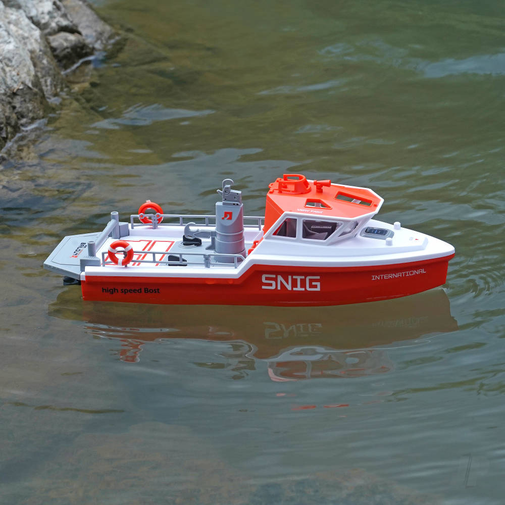 Henglong Search & Rescue Boat, RTR, Turbojet, Orange / White (320mm)-3