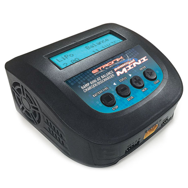 Etronix Powerpal Mini Ac 6a 60w Balance Charger/discharger (european Plug)