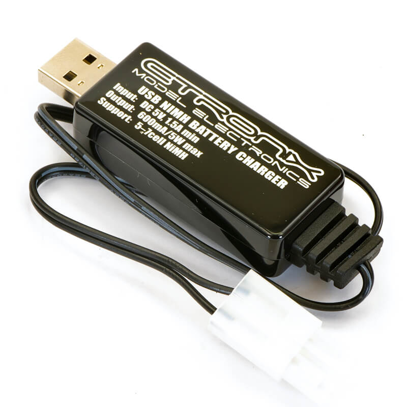 Etronix Usb Charger 600ma/5w For 7.2v Battery - Tamiya