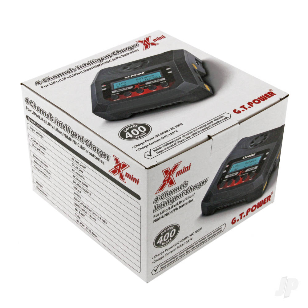 GT Power X4 Mini Charger 100W AC / 100W x4 DC (UK)-7