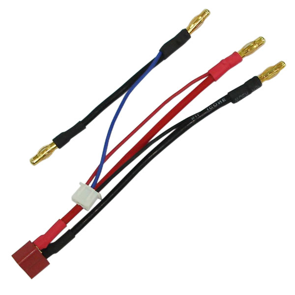 Etronix Balancer Adaptor For Lipo 2s With Deans/4mm/2mm Connector