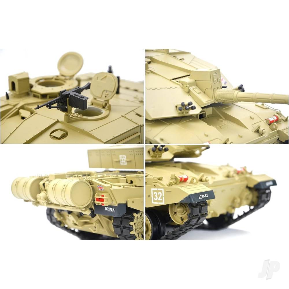 1:16 US British Challenger 2 with Infrared Battle System (2.4GHz + Shooter + Smoke + Sound)-5