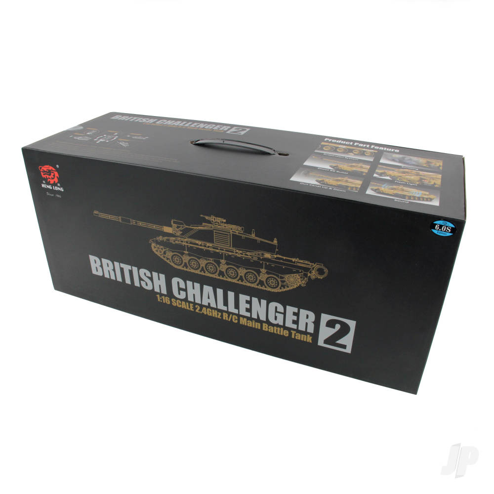 1:16 US British Challenger 2 with Infrared Battle System (2.4GHz + Shooter + Smoke + Sound)-7