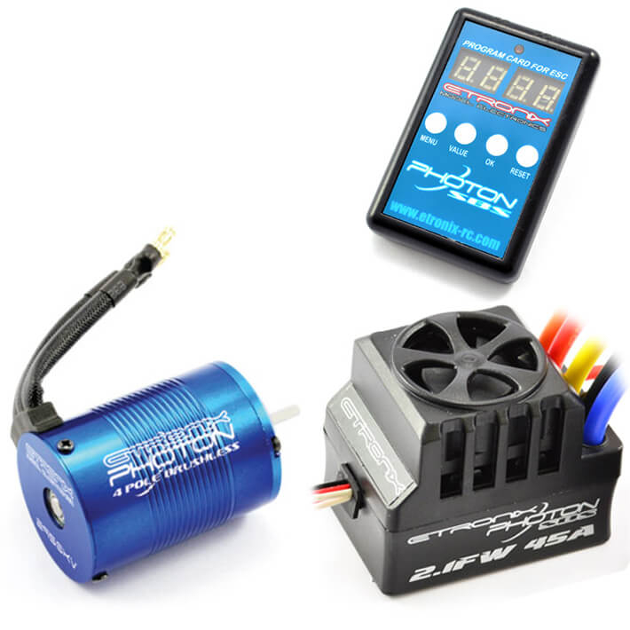 Etronix Photon 2.1fw Combo W/9.0r 4350kv Motor/45a Esc
