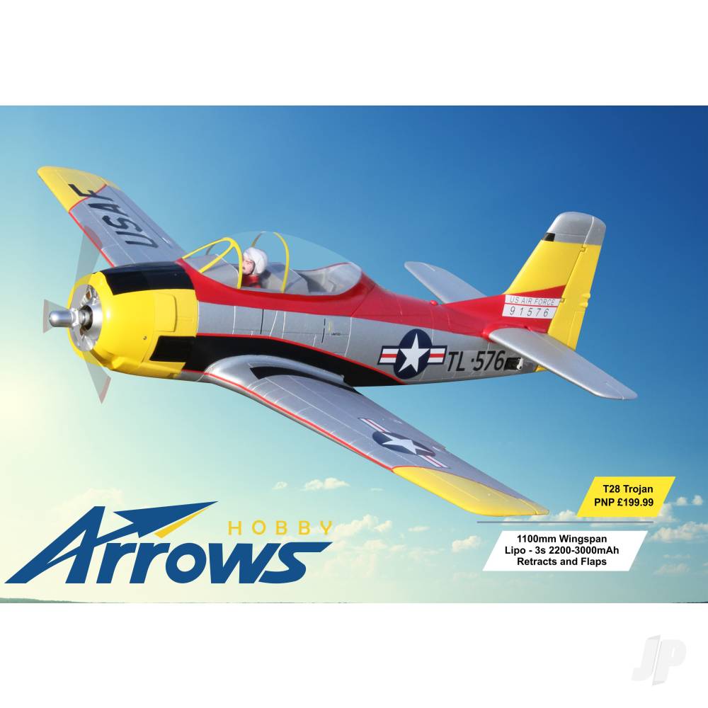 Arrows Hobby T-28 Trojan PNP with Retracts (1100mm)-10