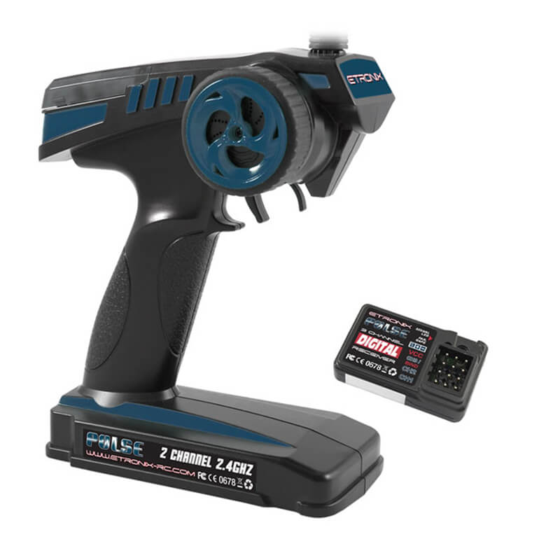 Etronix Pulse Gfsk Ex2 Sport 2.4ghz Wheel 2ch Radio System
