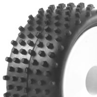 Fastrax 1/10th Mounted Buggy Tyres Lp 'stub' Rear