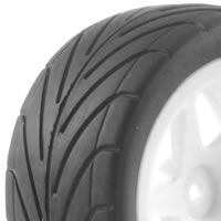 Fastrax 1/10th Mounted Buggy Tyres Lp 'arrow' Rear