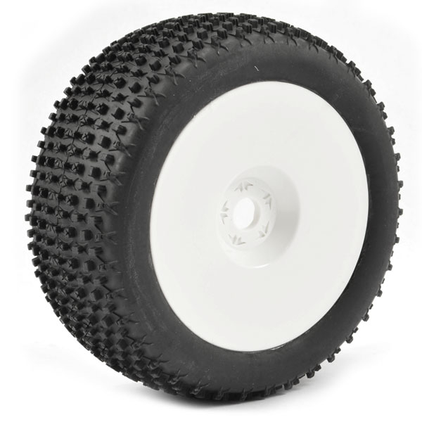 Fastrax 1/8 Truggy X-block Mtd On White Dished 0 Offset(pr)