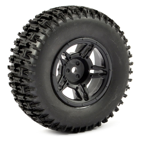 Fastrax 1:10 Sc Jigsaw Mounted 5-spoke Black (slash Rr/blitz)