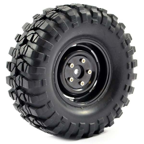 Fastrax 1:10 Crawler Sawblock 1.9 Scale Steel Wheel ø108mm (black)