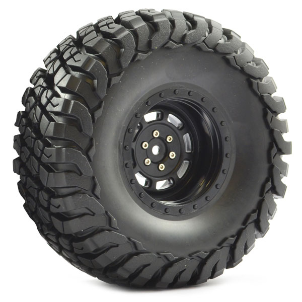 Fastrax 1:10 Crawler Granite 2.2 Scale Wheel ø140mm Tyre (black)(2)