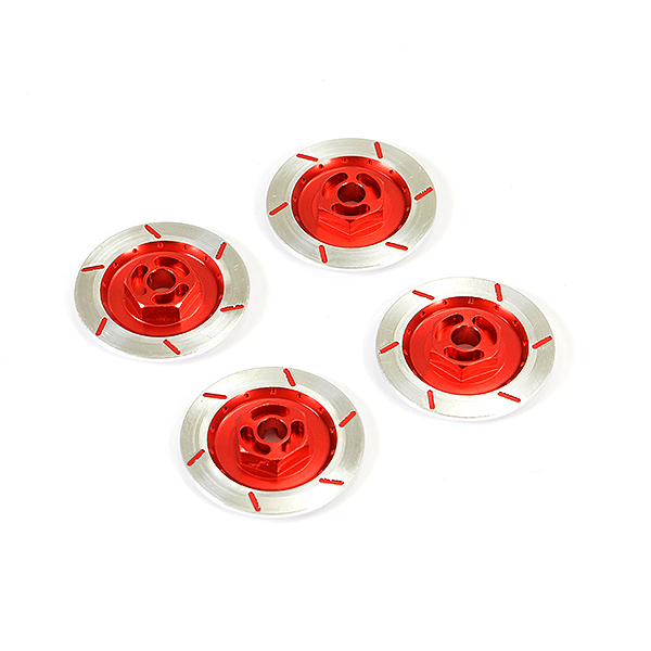 Fastrax Aluminium Disc Brake W/wheel Hex (4pc) - Red