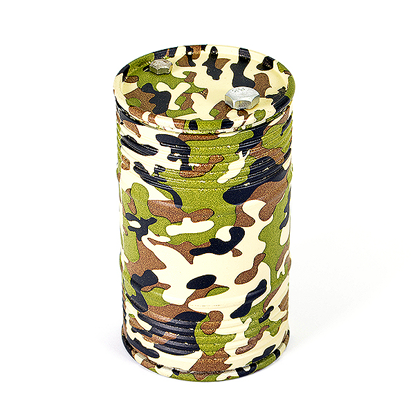 Fastrax Aluminium Anodised Oil Drum W/removable Lid - Camo