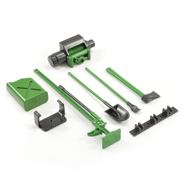 Fastrax Scale 6-piece Tool Set Green/black Painted