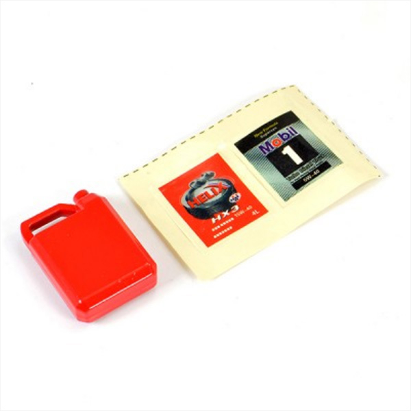 Fastrax Metal Engine Oil Can - Red