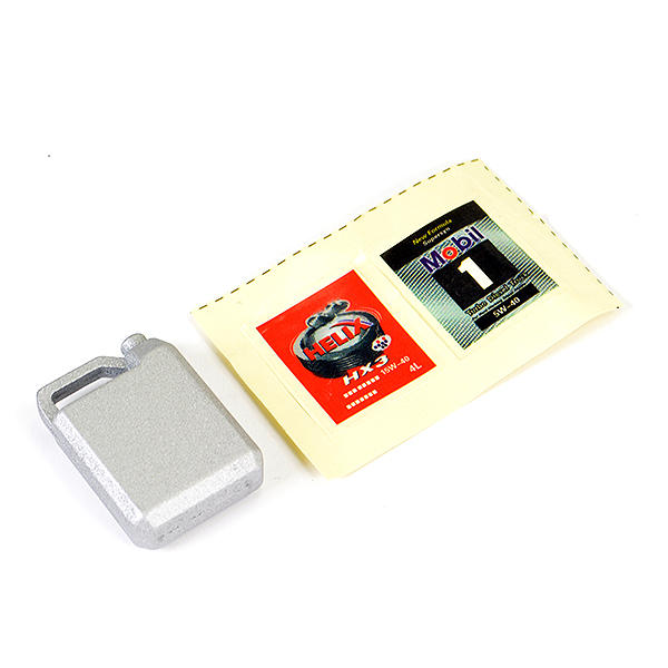 Fastrax Metal Engine Oil Can - Silver