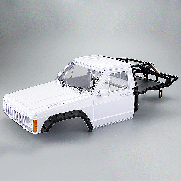 Fastrax 1/10 Rockee Pick-up & Rear Cage Hardbody 313-324mm - White