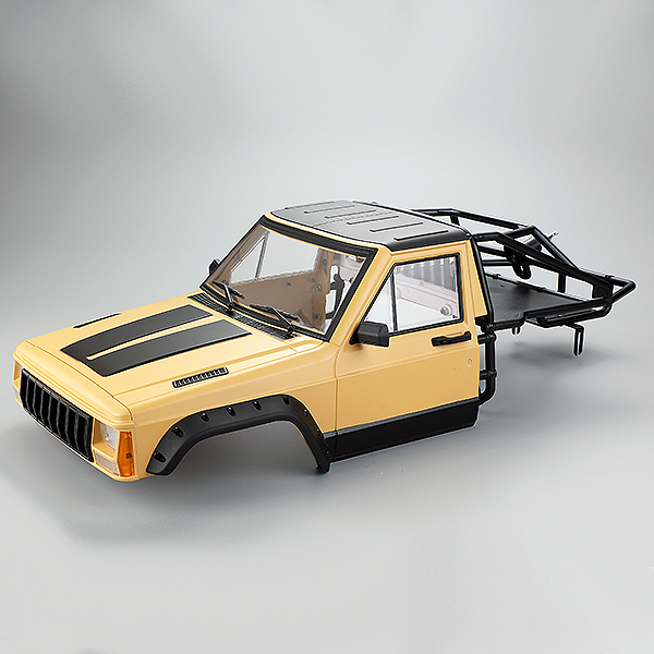 Fastrax 1/10 Rockee Pick-up & Rear Cage Hardbody 313-324mm - Yellow