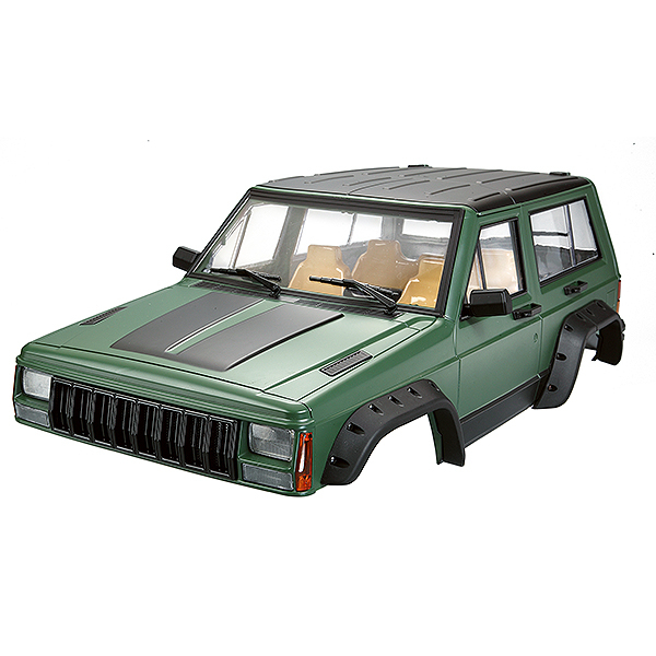 Fastrax 1/10 Rockee Fullcab & Interior Hardbody 313mm - Green