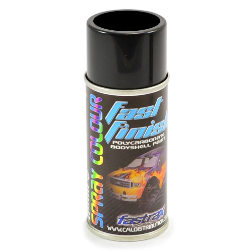 Fastrax Fast Finish Jet Black Spray Paint 150ml