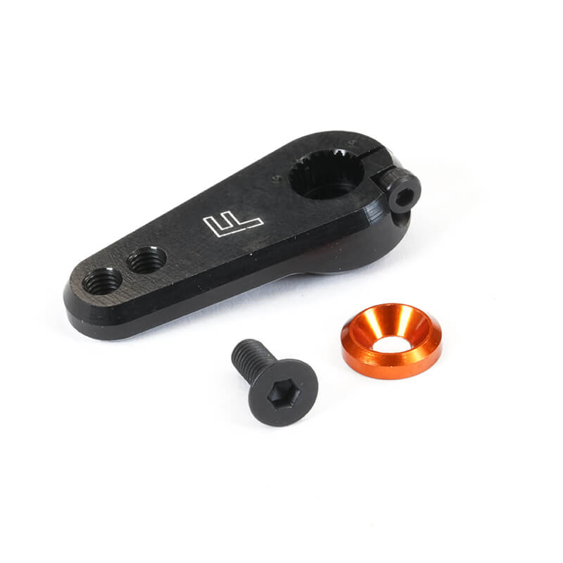 Fastrax 25t Black Aluminium Servo Horn 30mm (savox/futaba)