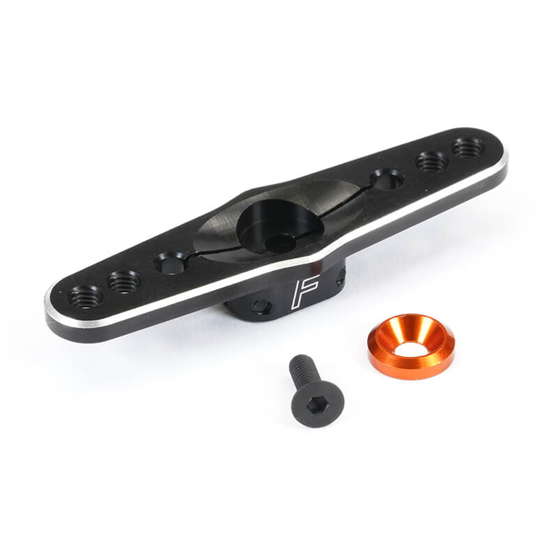 Fastrax 25t Black Aluminium Dbl Servo Horn (savox/futaba)