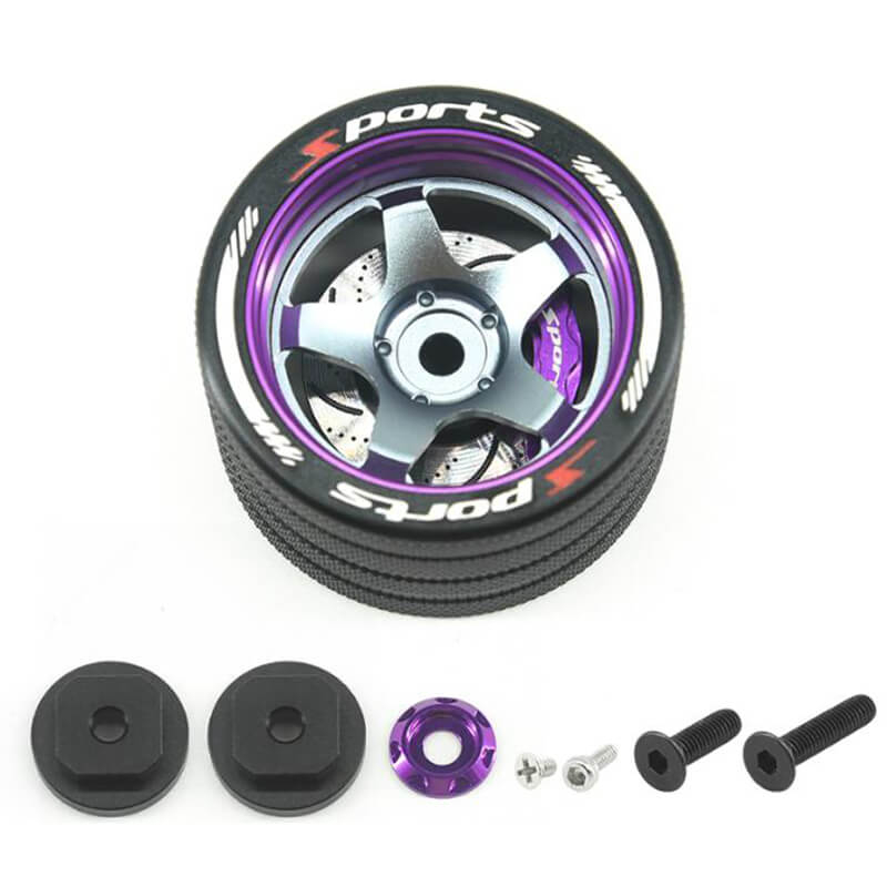 Fastrax Aluminium Steering 5-spoke Wheel - Sanwa, Futaba, Flysky-1