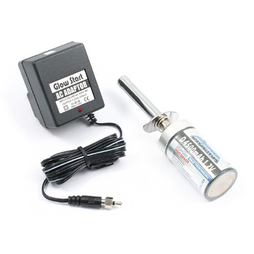 Fastrax High Capacity 4500mah Glow Starter W/charger  (euro 2-pin Plug)