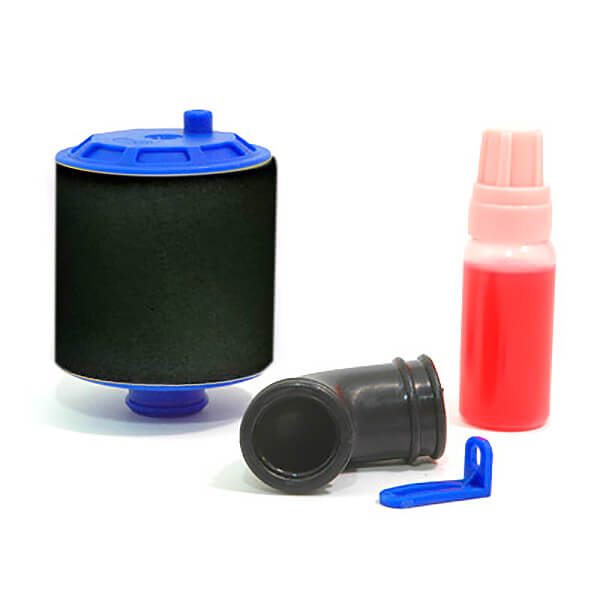 Fastrax 1/10th Air Filter Re-buildable - Blue