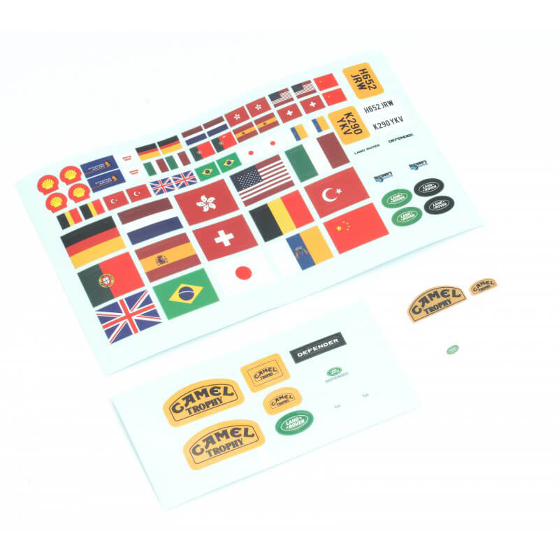 Fms Fcx24m 12491 Land Rover Defender D90 Car Body Decal Sheet