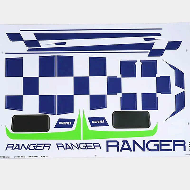 Fms Ranger V2 Decal Sheet - Green