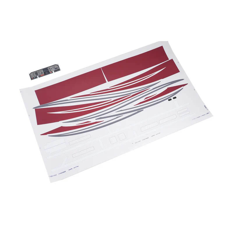 Fms Cessna 182 1500 Decal Sheet - Red