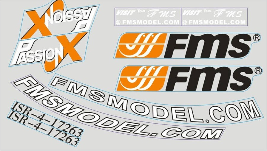 Fms 1.4m F3a Olympus Decal Sheet