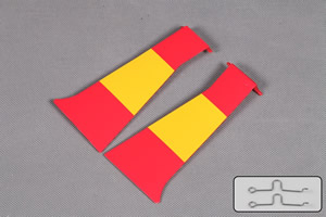 Fms P51 V7/v8 Red Tail Outer Fairing Door