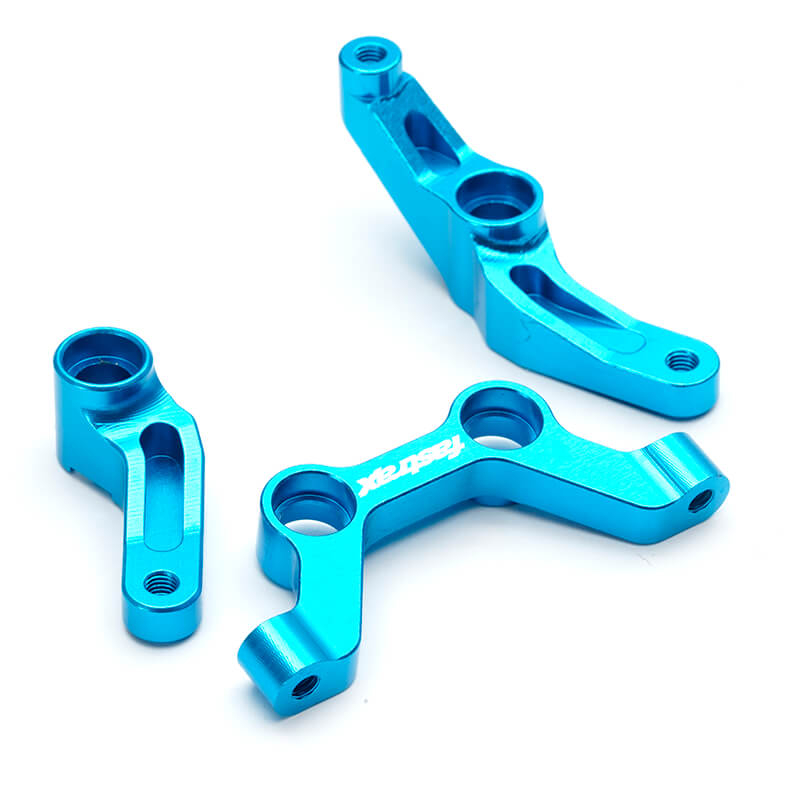 Fastrax Assoc Rb10/dr10 Aluminium Complete Steering Rack & Crank