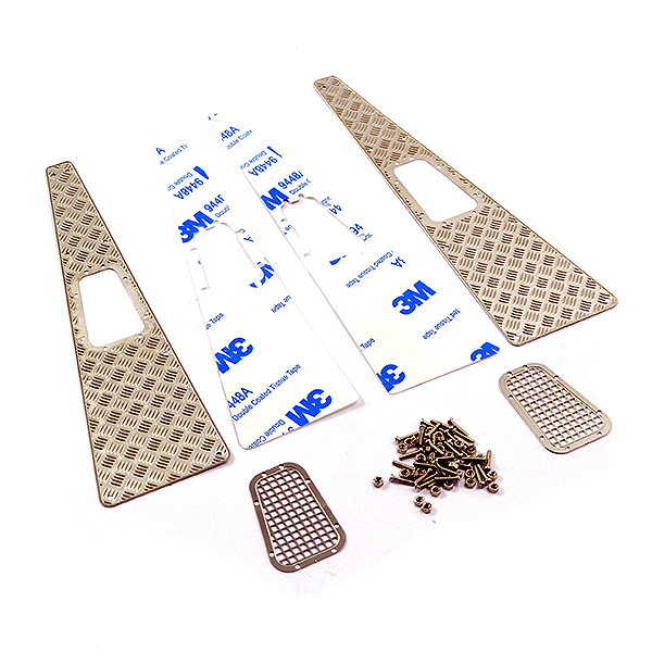 Fastrax Trx-4 Stamped Steel Front Fender Plate & Vents (4pc)