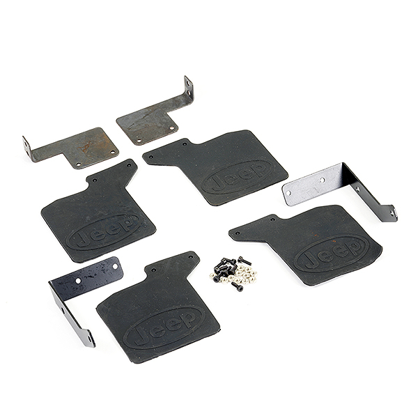 Fastrax Trx-4 Rubber Mudflaps & Alloy Mounts For Jeep