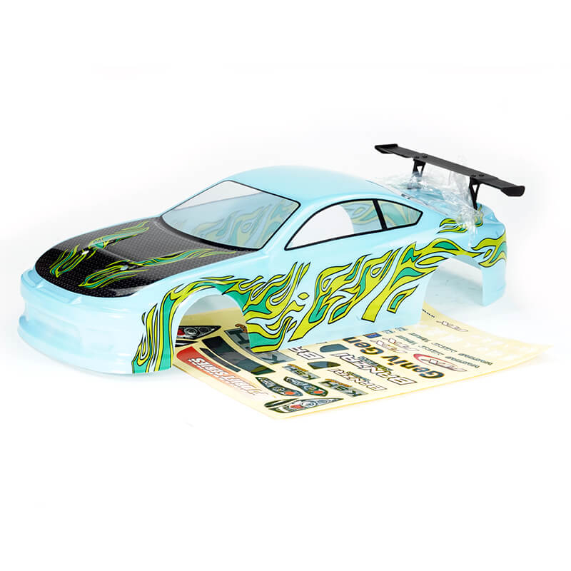 Ftx Banzai Pre-painted Body Shell W/decals & Wing - Blue